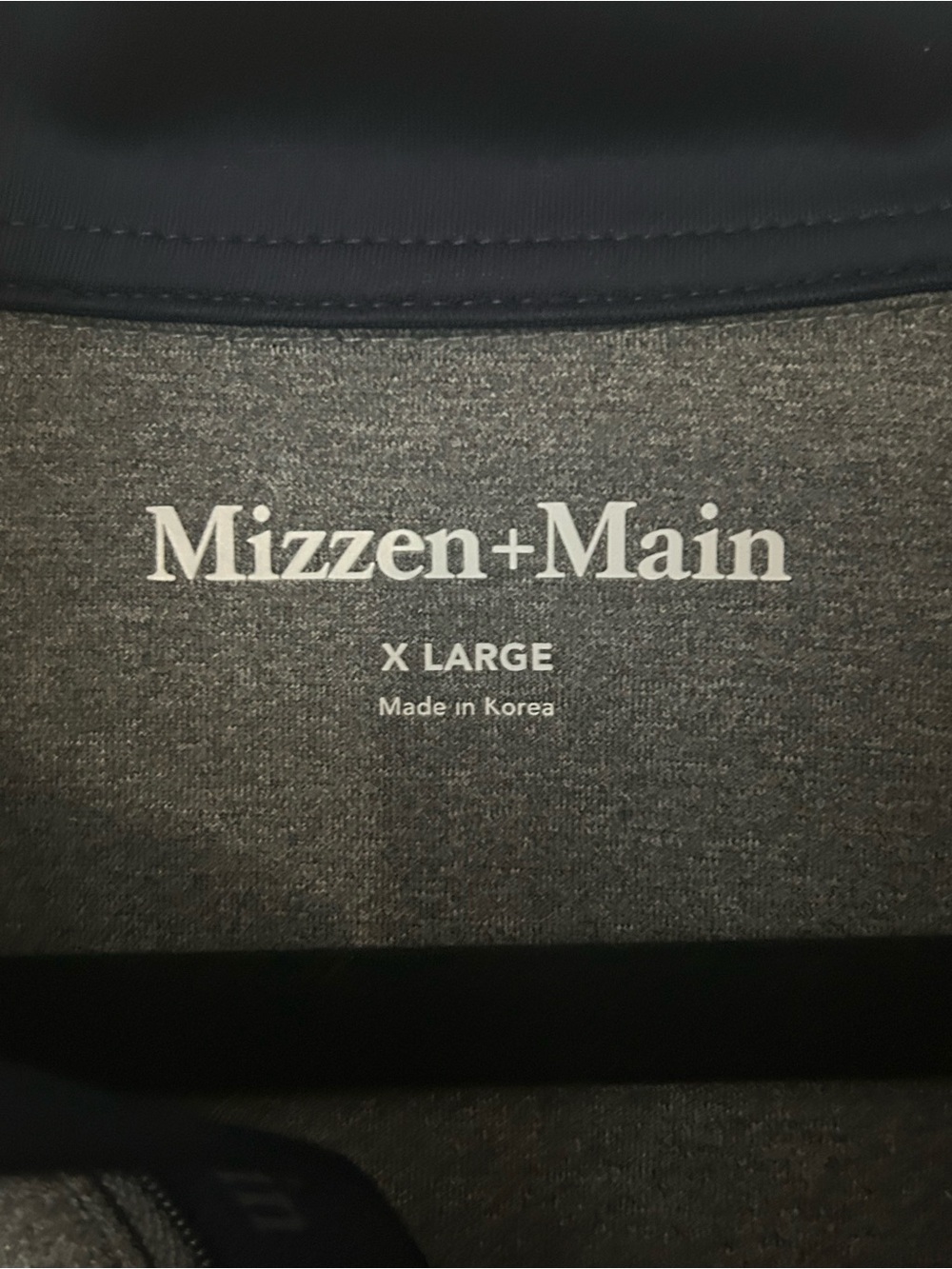 Mizzen + Main Pullover Men Grey Quarter Zip XL Casual Outdoor - Picture 4 of 6